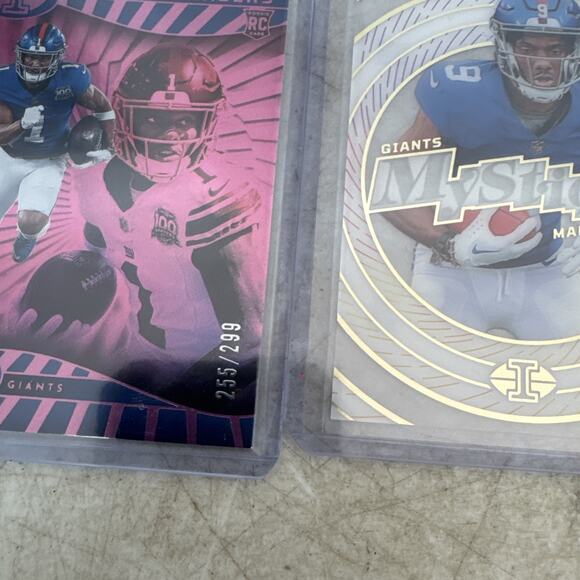 2024 Panini Illusions Malik Nabers Pink Trophy Collection /299 & Mystique - Picture 6 of 7
